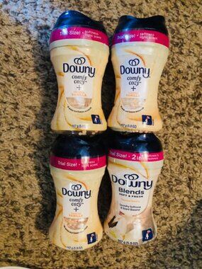 4 - Downy Comfy Cozy In-Wash Laundry Scent Booster Beads, Toasted Vanilla Scent